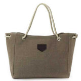 Women Canvas Rope Tote Bags Casual Shoulder Bags