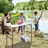 Folding Cleaning Sink Faucet Cutting Camping Table w/ Sprayer