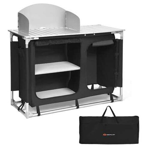 Portable Camp Kitchen and Sink Table